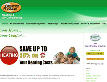 Tablet Screenshot of eastwingproducts.com